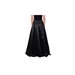 Fusta neagra lunga din satin W1438 NG